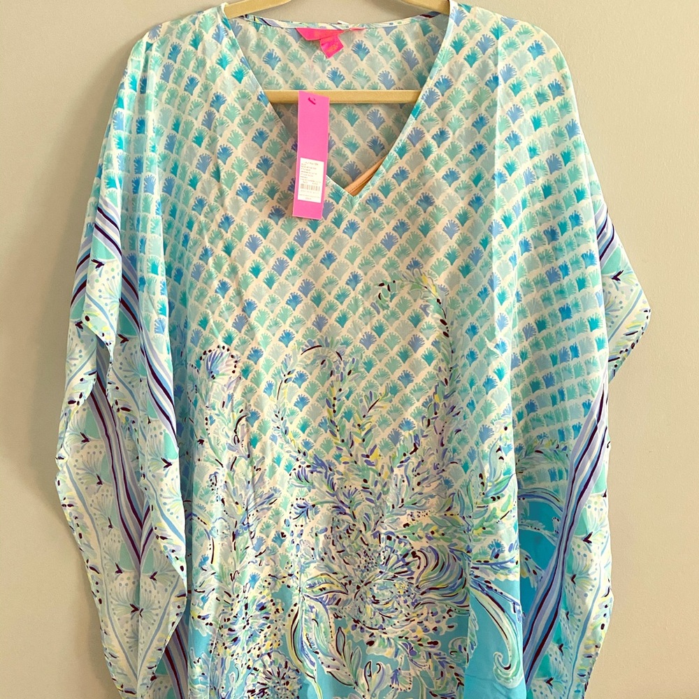 SOLD Lilly Pulitzer Linda Marie Silk Caftan xxs/xs